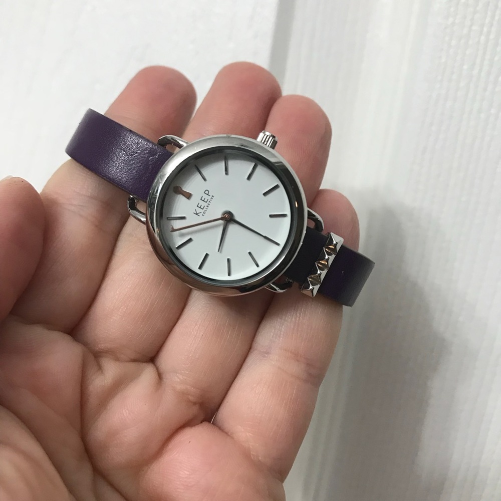 KEEP Collective watch timepiece purple band